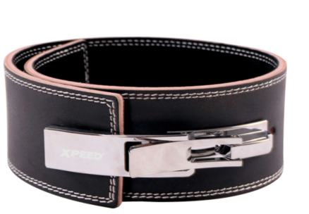 XPEED Leather Weightlifting Belt 10mm Lever Buckle Multi-Layer for Powerlifting Core & Lower Back Support