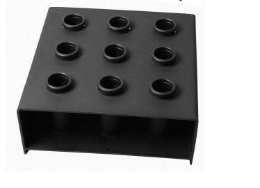 XPEED Bar Holder 9 Piece Laser Cut 4.5mm Steel Frame Compact Barbell Storage for Olympic & Specialty Barbells