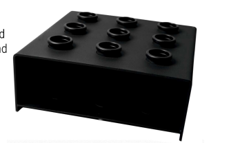 XPEED Bar Holder 9 Piece Laser Cut 4.5mm Steel Frame Compact Barbell Storage for Olympic & Specialty Barbells