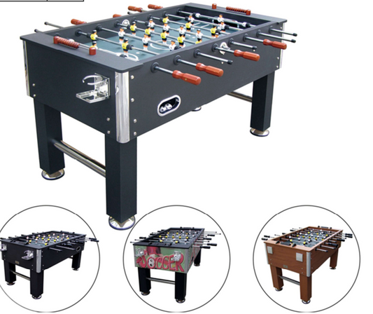 XPEED Foosball Soccer Table Professional MDF Playfield Chrome Steel Rods Wood Handles Manual Scorers for Game Room