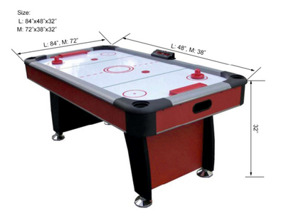 XPEED Air Ice Hockey Table Electronic Scorer MDF Playfield Adjustable Leg Levelers Easy Assembly for Game Room