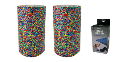 XPEED XP2507 Confetti Medium Density Foam Roller for Muscle Recovery and Myofascial Release