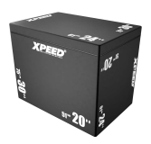 XPEED XP4159 3 in 1 Plyometric Jump Box 20 24 30 Inch High-Density Foam for Explosive Training