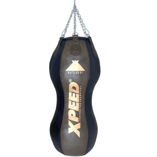 Xpeed XP210 double body punch bag made of leather and PU material, designed for boxing training and fitness workouts.