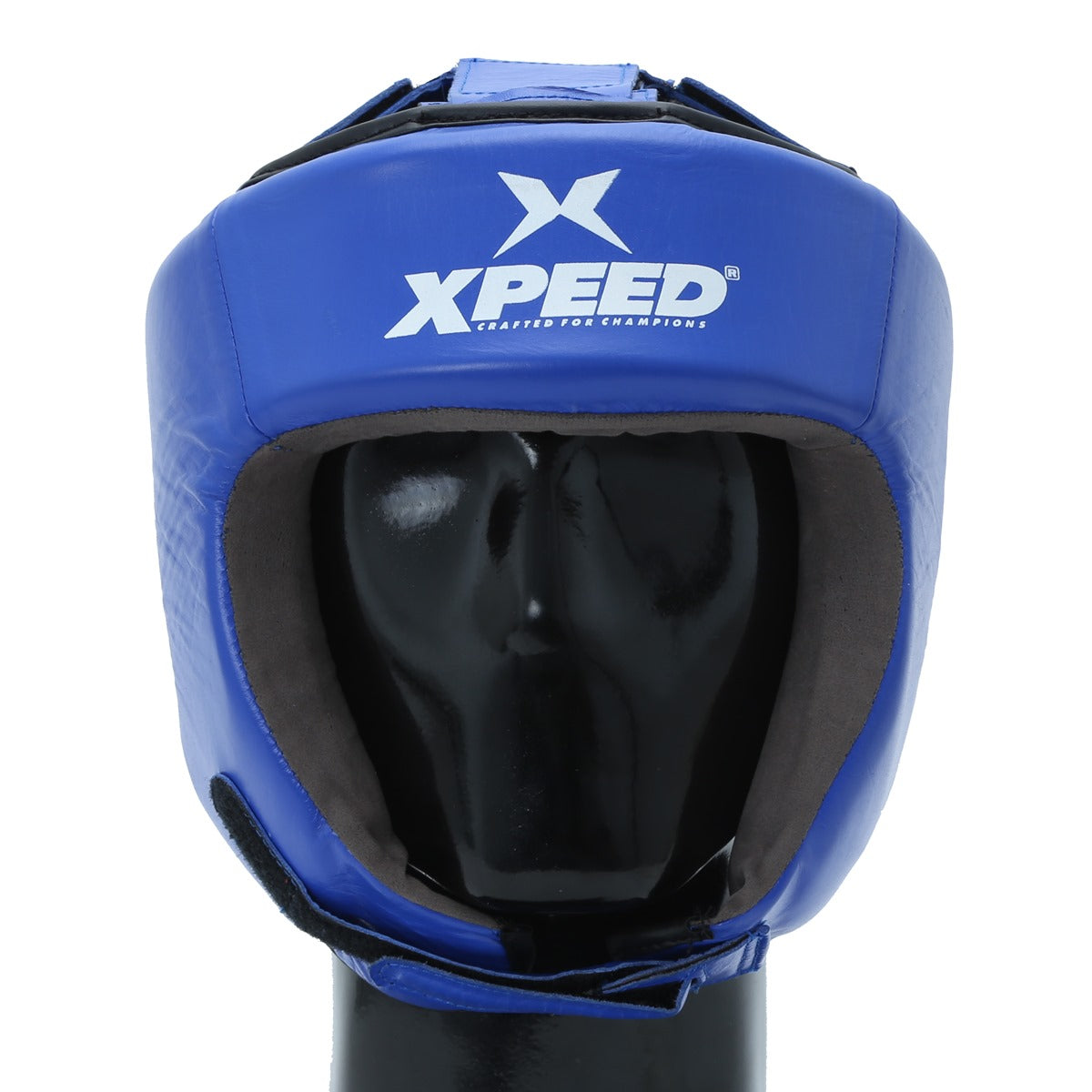 Xpeed XP103 contest headguard made of professional leather, BFI approved boxing head protector with ear protection and adjustable fit.