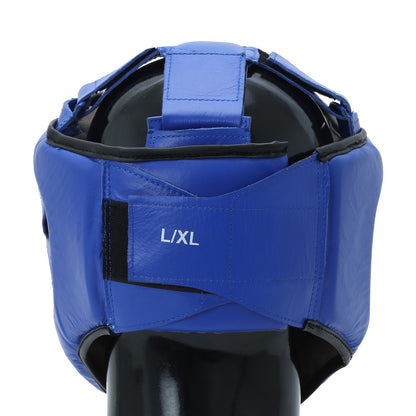 Xpeed XP103 contest headguard in professional leather with BFI approval, designed for boxing and martial arts protection.