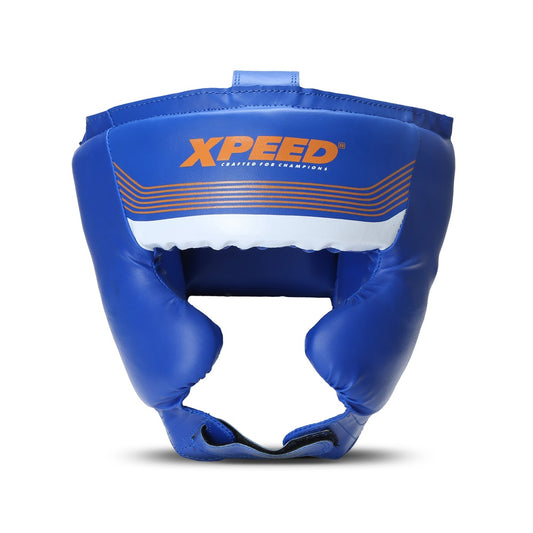 Xpeed XP105 boxing headguard with sparring padding and adjustable straps, designed for protection during training.