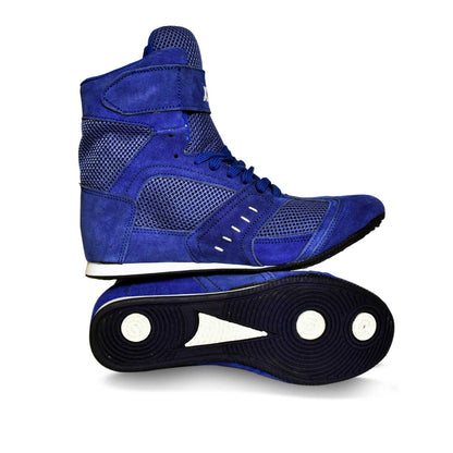 Xpeed XP106 Low-Top Boxing Shoes – Breathable Mesh & Suede Professional Ring Footwear