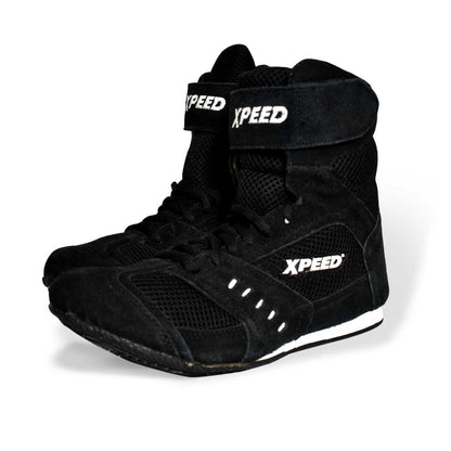 Xpeed XP106 Low-Top Boxing Shoes – Breathable Mesh & Suede Professional Ring Footwear