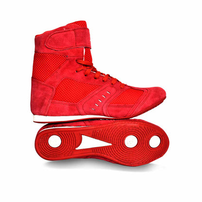 Xpeed XP106 Low-Top Boxing Shoes – Breathable Mesh & Suede Professional Ring Footwear