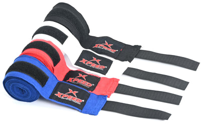 Xpeed XP107 Elastic/Nylon Handwraps – Essential Wrist & Knuckle Protection for Combat Sports