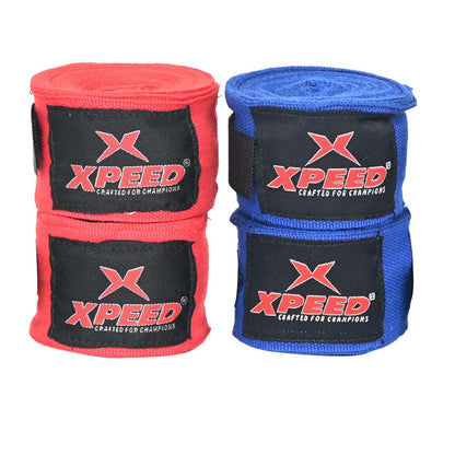 Xpeed XP107 Elastic/Nylon Handwraps – Essential Wrist & Knuckle Protection for Combat Sports