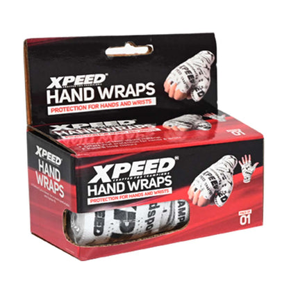 Xpeed XP107 Elastic/Nylon Handwraps – Essential Wrist & Knuckle Protection for Combat Sports