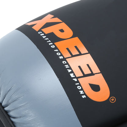Orange Xpeed XP1504 MMA gloves with padded palms and adjustable wrist straps for premium grappling and training.