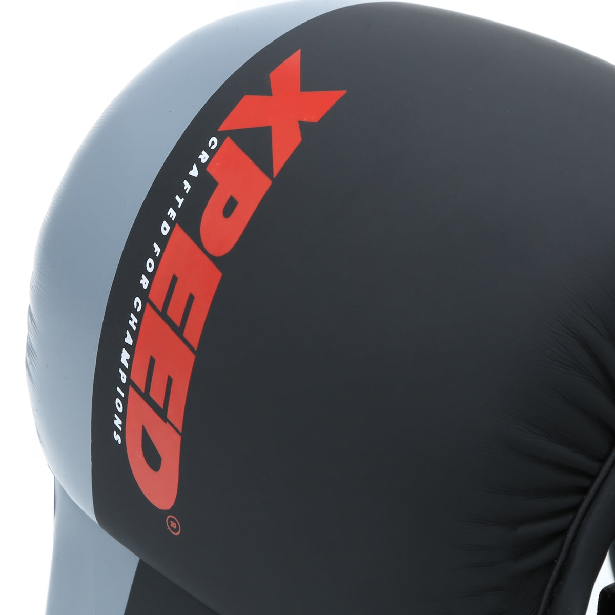 Red Xpeed XP1504 MMA grappling gloves with padded palms and secure wrist straps for training and combat fighting.
