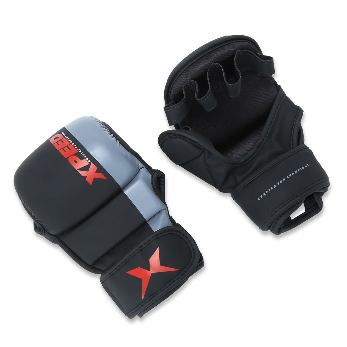 Red Xpeed XP1504 MMA gloves for striking and training, featuring durable design and secure wrist support for martial arts.