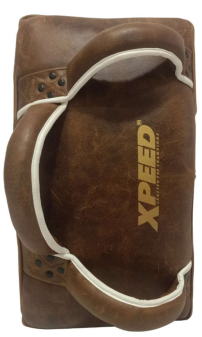 Xpeed XP1605 Irani leather striking training pad for professional martial arts training, featuring durable leather surface.