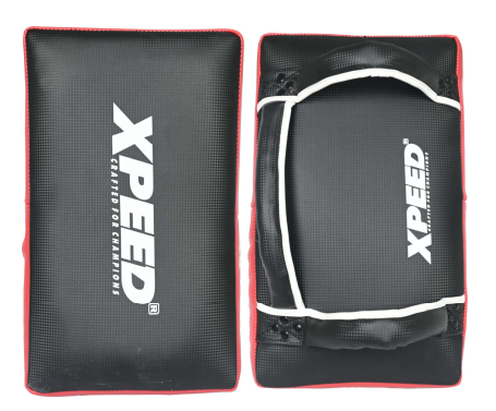 Xpeed XP1606 Irani Pad PU premium striking training pad with black and red design, durable surface for martial arts training