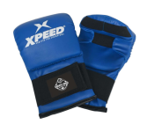 XPEED XP1802 PVC karate gloves with elasticated wrist for junior and senior point fighting martial arts training.