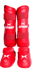 XPEED XP1803 PU Karate Shin Pad - Injection Mould Foam Shin Guard for Karate Training and Competition