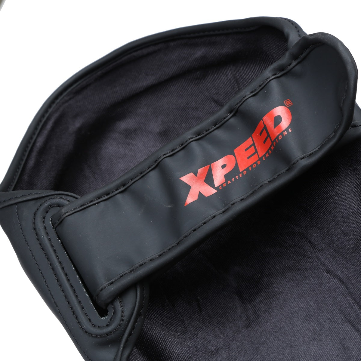 Red Xpeed XP1806 Shin Pad for MMA and martial arts, padded protective shin guard with durable premium PU material.