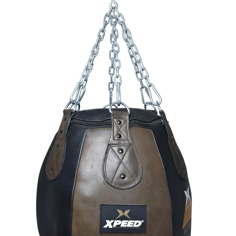 Xpeed XP210 double body punch bag made of leather and PU for boxing and martial arts training.