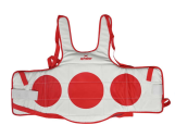 Reversible PVC chest guard by Xpeed, XP2476, providing protective padding for martial arts training or combat sports.