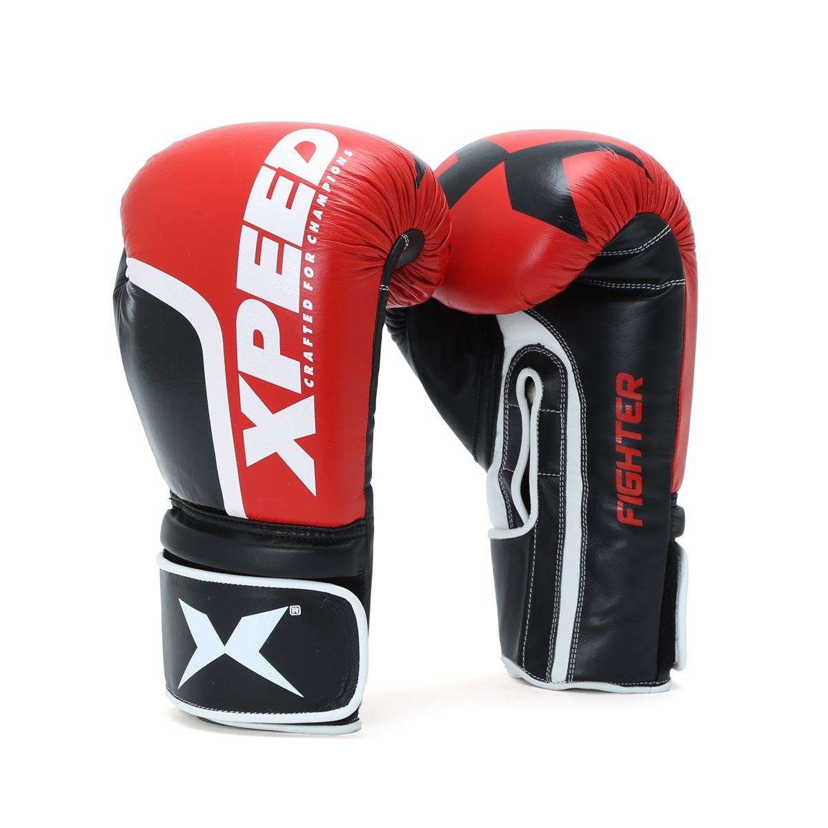 Xpeed XP2486 Fighter boxing gloves made of premium buffalo leather with IMF 2.0 technology for comfort and durability.