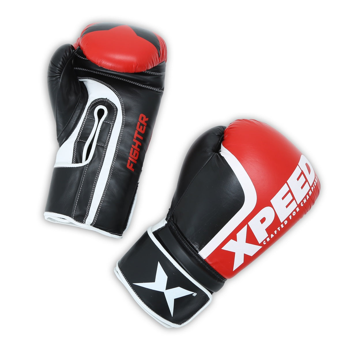 Xpeed XP2486 Fighter boxing gloves made of premium buffalo leather with IMF 2.0 tech for superior protection and comfort.
