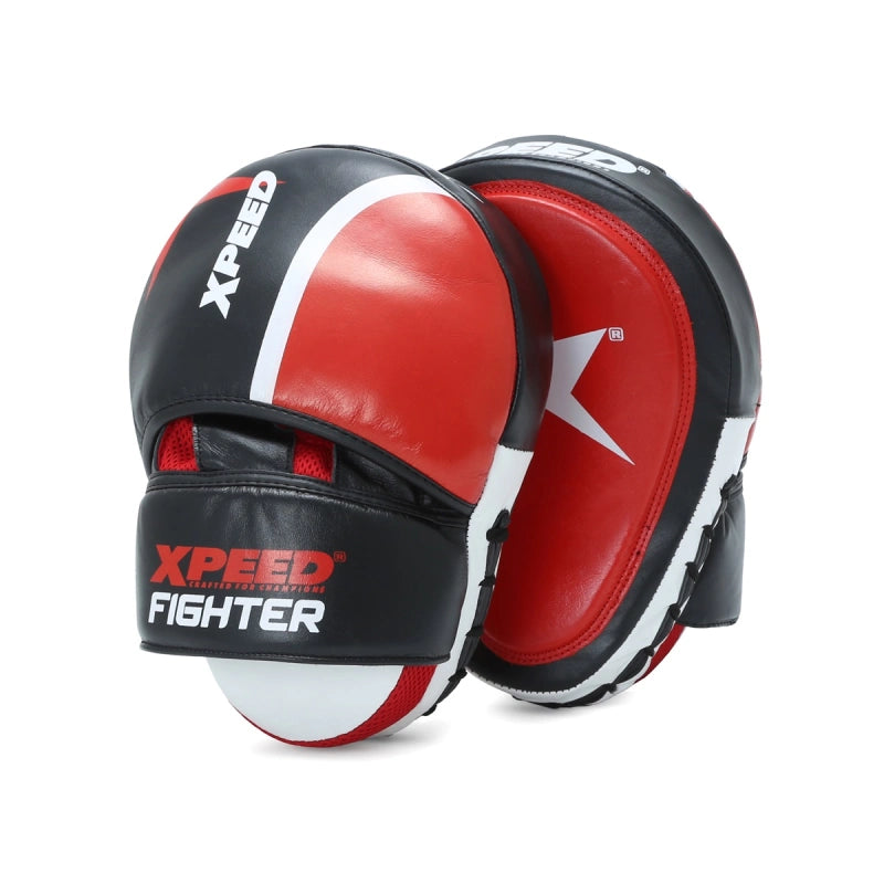 Xpeed XP2487 Fighter Focus Pad made of elite goat leather with GelTech™ Impact Zone for boxing and martial arts training