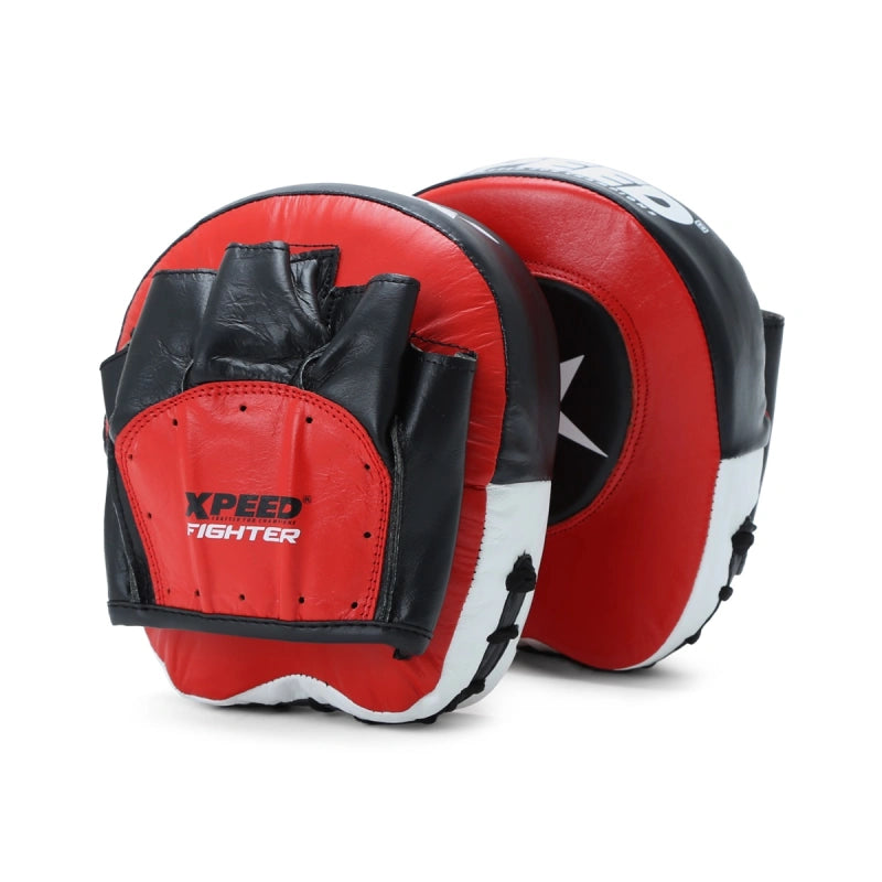 Xpeed XP2488 Fighter Boon Pad, professional goat leather speed mitts with GelTech for boxing and martial arts training.