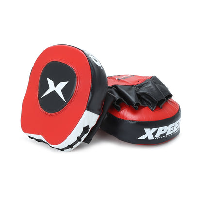 Xpeed XP2488 Fighter Boon Pad with goat leather and GelTech for professional boxing training, focus mitts for striking practice.