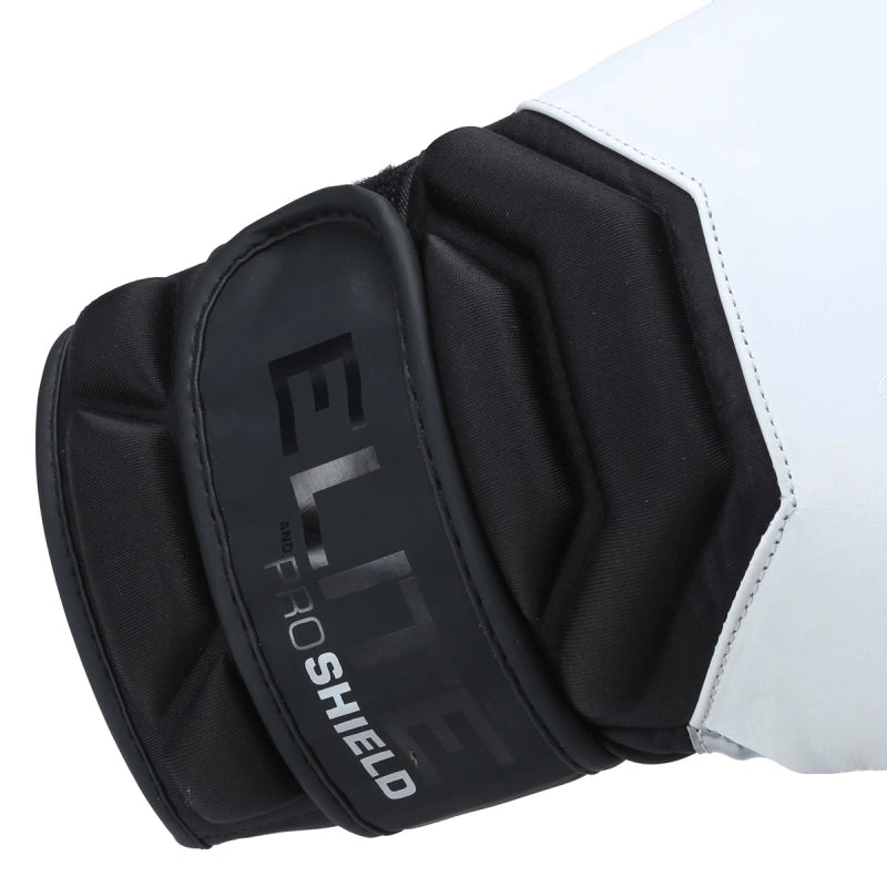 Xpeed XP2801 Elite Contender boxing gloves with black and red design, padded for protection and performance.