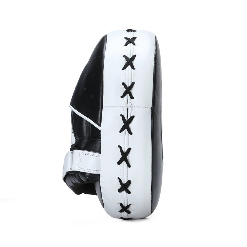 Xpeed XP2806 Elite Fighter air pads and focus mitts for high-impact boxing training, shown in a professional gym setting