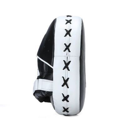 Xpeed XP2806 Elite Fighter air pads and focus mitts for high-impact boxing training, shown in a professional gym setting