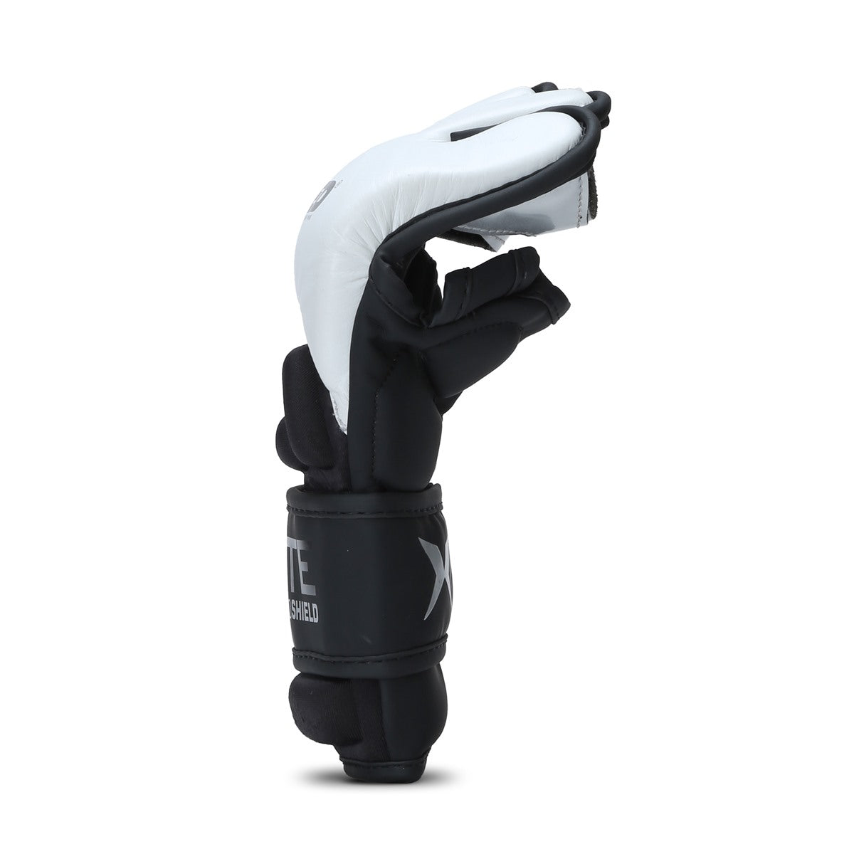 Xpeed Elite MMA glove XP2808 for sparring and training, black grappling glove with padded wrist support