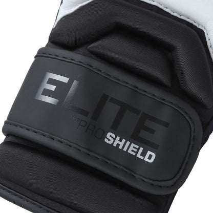 Xpeed Elite MMA glove XP2807 for sparring and training, black professional MMA gloves with padded wrist support.