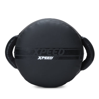 XPEED small round PU striking pad for boxing and MMA training, featuring a durable body strike shield design.