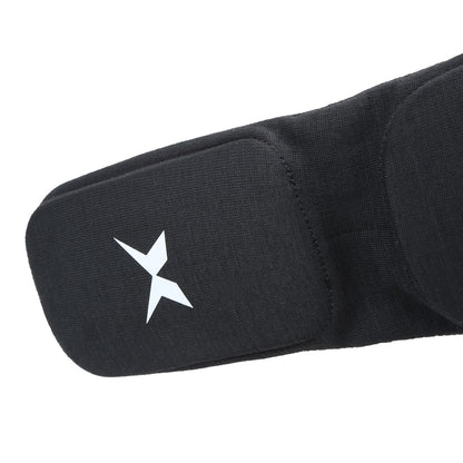 XPEED XP3066 fabric shin guards for martial arts and MMA, showing padded compression design for protection and comfort.