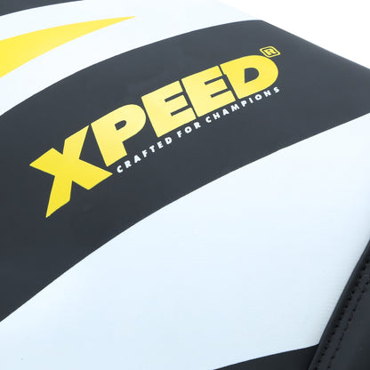 Yellow XPEED PMFT XP401 boxing gloves with high-density IMF 2.0 PU material, designed for sparring and training.