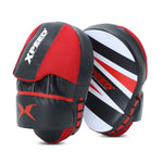 XPEED XP404 curved focus pads with multi-layer foam for boxing and MMA training, designed for precise strikes and durability.
