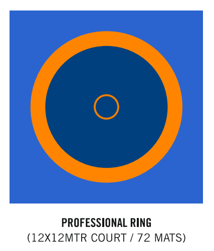 Xpeed XP5001 wrestling mat with professional competition-grade surface, showing a close-up of the textured, cushioned wrestling ring mat.