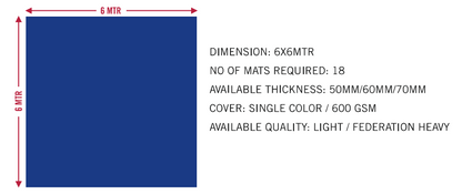Xpeed XP5001 wrestling mat cover, professional-grade competition mat with durable, non-slip surface for wrestling events.