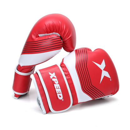 XPEED XP501 Safety Spar Glove from Revolution RT Series, black boxing glove with padded wrist support and branding details.