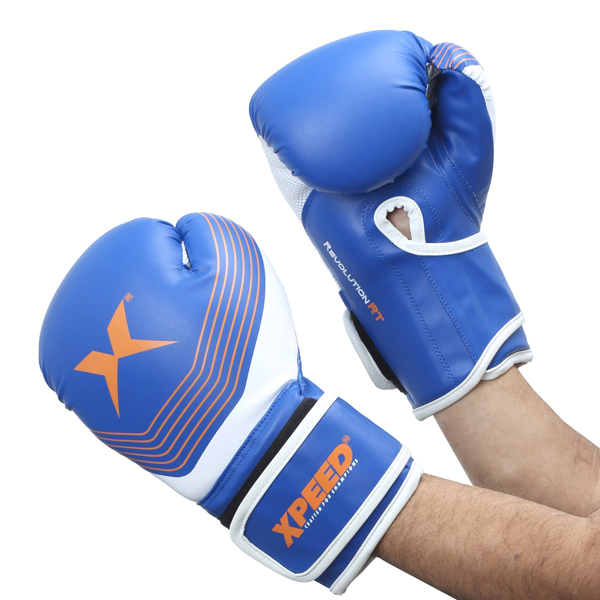 XPEED XP501 Safety Spar Glove from Revolution RT Series, boxing gloves with padded wrist support and breathable material.