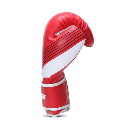 Red XPEED XP501 Safety Spar Boxing Gloves from the Revolution RT Series, padded for protection and secure fit.