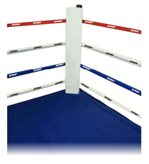 XPEED XP5022 boxing ring rope cover set with 16 nylon hook and loop straps for secure boxing ring equipment.