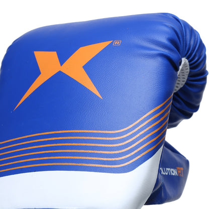 Xpeed XP502 boxing gloves in black with padded wrist support, designed for training and sparring sessions.