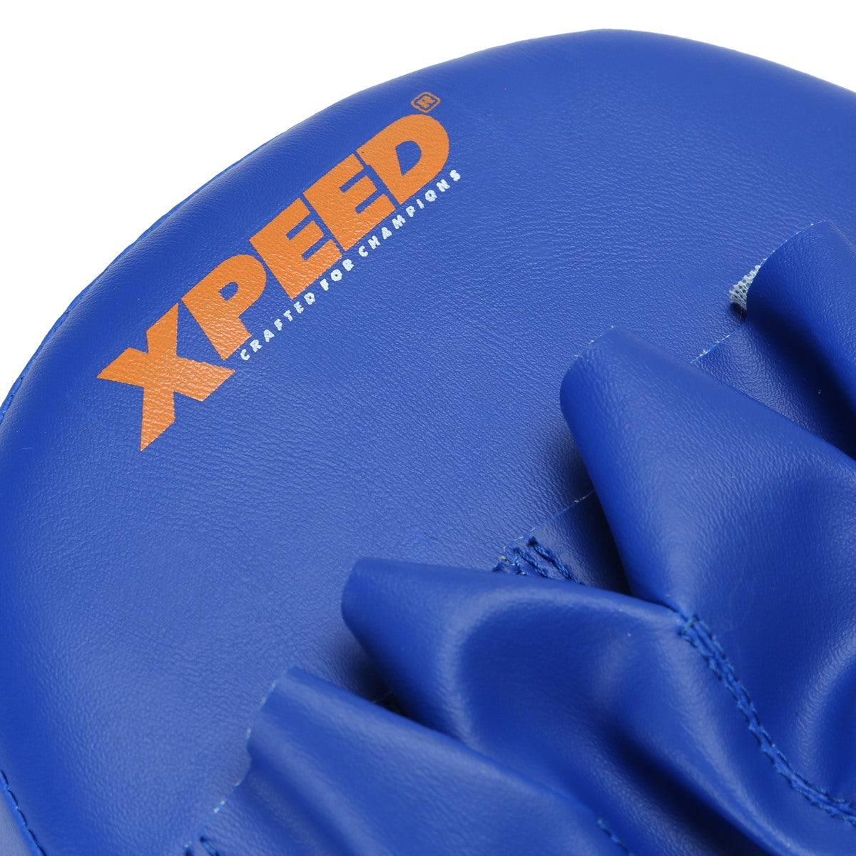 Xpeed XP503 Straight Focus Pad for martial arts training, showing a black focus pad with padded surface and handle for striking practice.