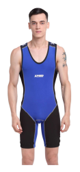 XPEED XP711 men's weightlifting suit made of polyester spandex, designed for powerlifting with a snug fit and flexible support.
